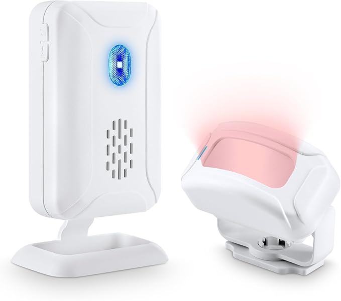 KCMYTONER Motion Sensor Door Chime Battery Operated, Motion Sensor Alarm by KCMYTONER