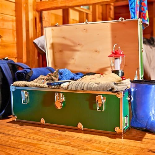 rhino classic large trunk for camp & college, front angle view