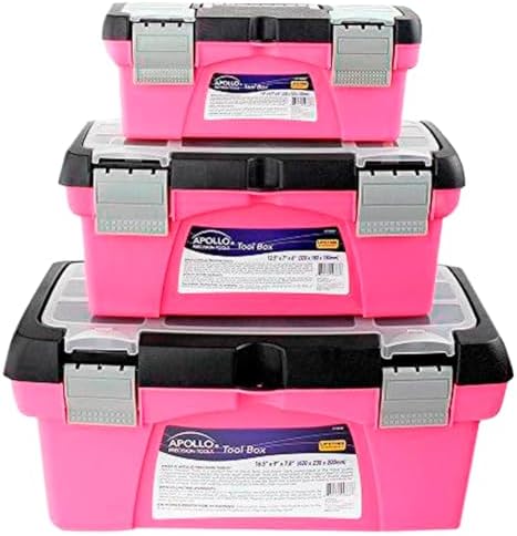 apollo tools set of 3 stackable tool boxes, main product view