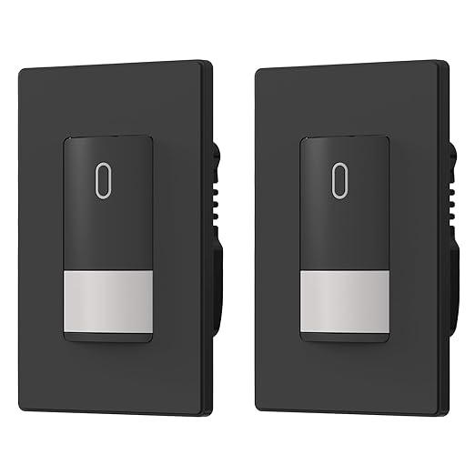 ELEGRP Matte Black Single Pole Occupancy Motion Sensor Light Switch, Need by ELEGRP%7CELEGROUP