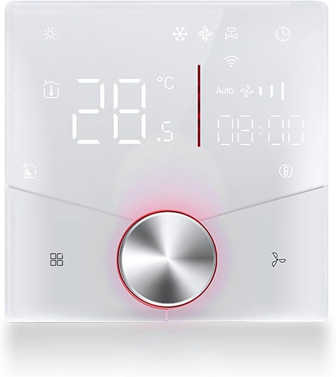 WiFi Central AC Thermostat Energy Saving Control Wall Mounted Programmable by BORDSTRACT