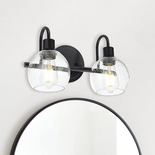 WINSHEN Black 2-Lights Wall Sconce Lighting by WINSHENLighting