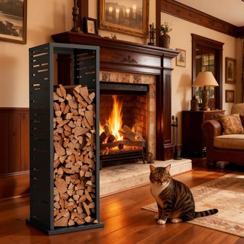 4ft firewood rack indoor, wood rack, metal, 1000, package contents