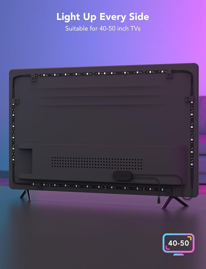 Govee TV LED Backlight Strip, RGBIC Smart LED Backlight - Image 9
