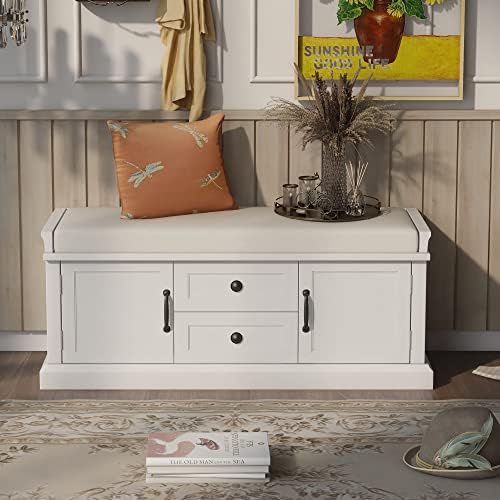 lumisol storage ottoman, solid wood storage bench with, close-up detail