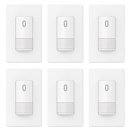 ELEGRP Matte White Single Pole Occupancy Motion Sensor Light Switch, Need by ELEGRP%7CELEGROUP