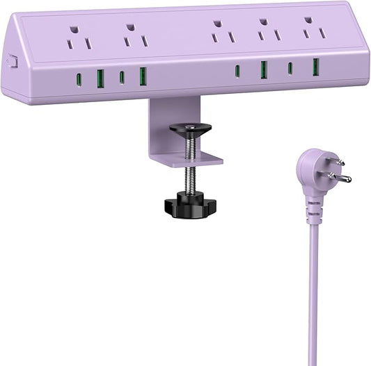Jgstkcity Desk Clamp Power Strip, 45W Fast Charging Station, 4 USB-C, 4 USB-A by Jgstkcity