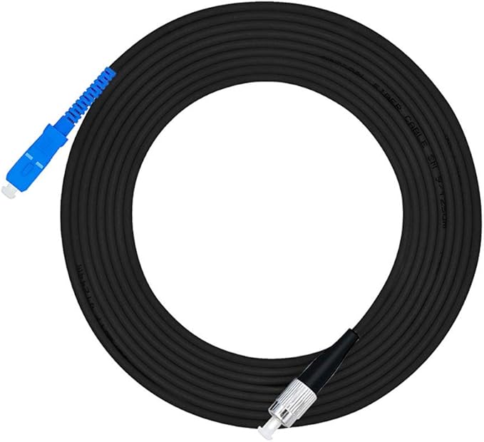 Jeirdus 300M SC to FC Outdoor Armored Simplex 9/125 SM Fiber Optic Cable Jumper by Jeirdus