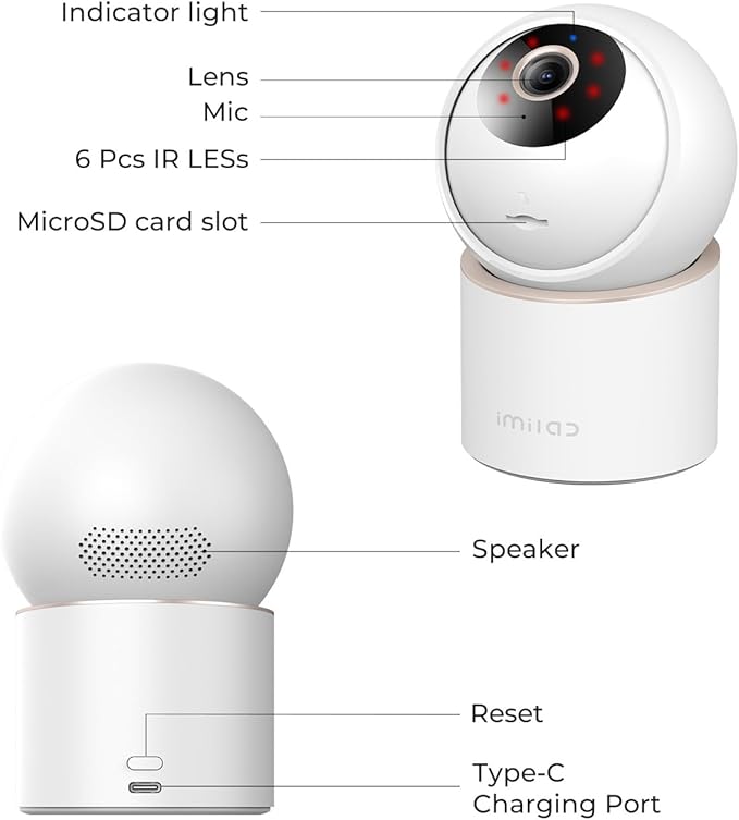 IMILAB C40 4K Indoor Security Camera, Room Camera - Image 9
