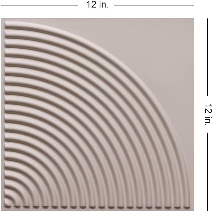 From Plain To Beautiful In Hours 9002 Arc Swell PVC 12 in x 12 in Peel and - Image 3