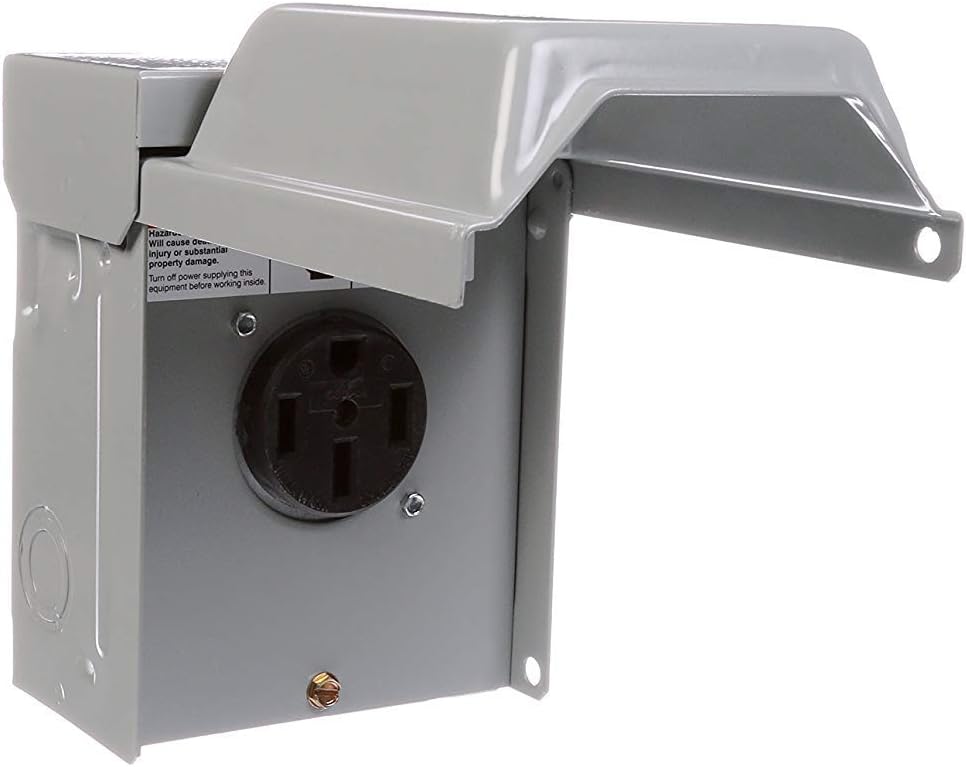 Talon LGP1S 50-Amp Enclosed, Outdoor Rated, Receptacle