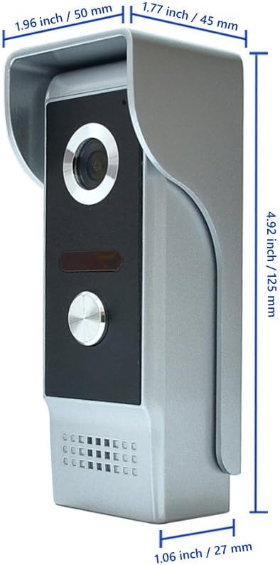 AMOCAM Wired Video Intercom System, 7 Inches Video Doorbell Door Phone System - Image 8