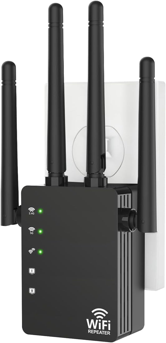 WiFi Extender Signal Booster for Home, WiFi Extender, Long Range up to 12880 Sq by GEYILO
