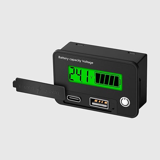 12V 24V Battery Capacity Indicators DC8-30V Leads Acid Lithium Voltages Tester - Image 9