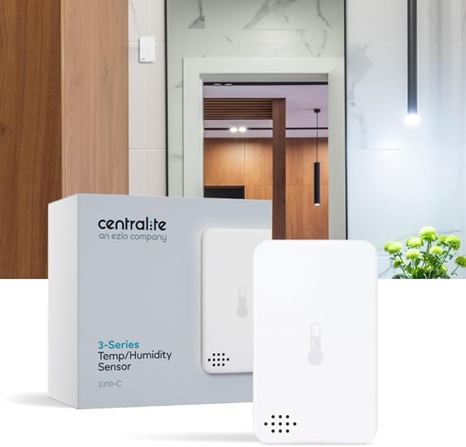 Centralite Zigbee Temperature & Humidity Sensor by Ezlo – Monitors Temperature - Image 7