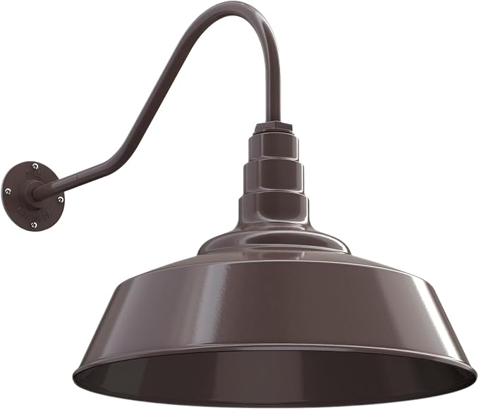 Steel Lighting Co. Large Outdoor Barn Light | Gooseneck Light Fixture | Made in by SteelLightingCo