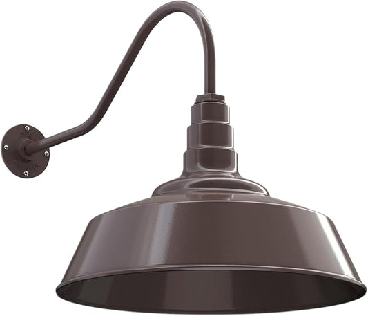 Steel Lighting Co. Large Outdoor Barn Light | Gooseneck Light Fixture | Made in by SteelLightingCo