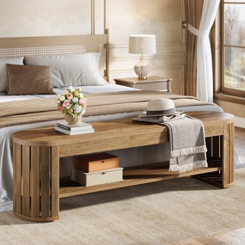tribesigns 63" wooden entryway bench with shoe storage, package contents