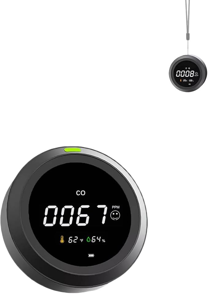 Portable Rechargeable Carbon Monoxide Detector & Monitor – CO Tester by Unknown