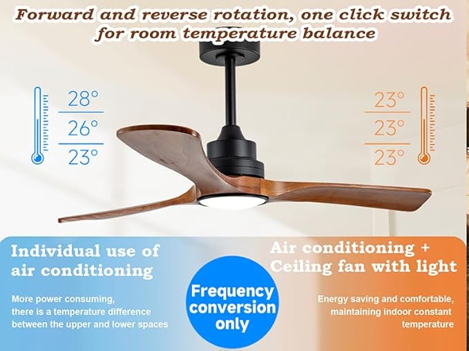 Gaizw Ceiling Fans with Lights, 60 Inch Ceiling Fan with Remote Control - Image 8