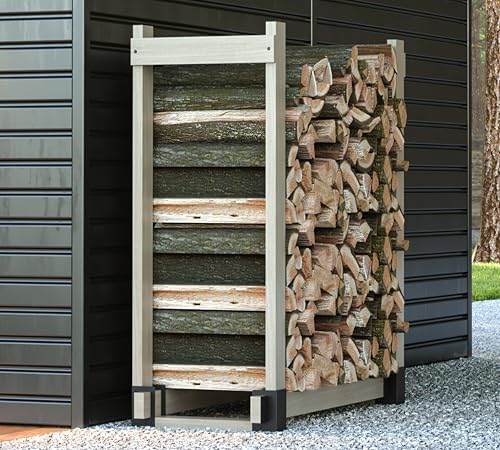 kingson 4 pack heavy duty firewood log storage showing dimensions