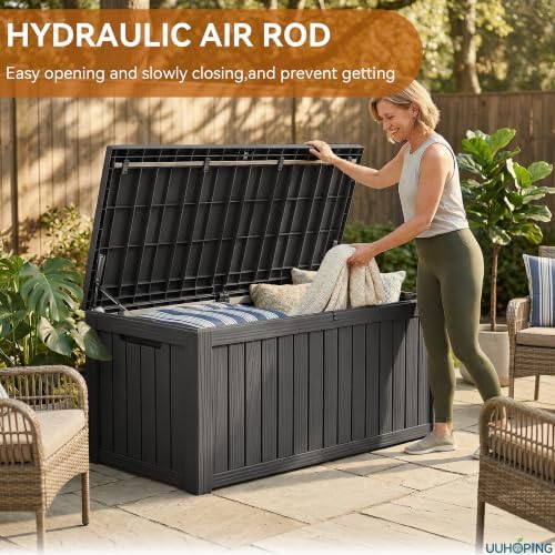 rojik outdoor storage box – 150 gallon mobile shown in use