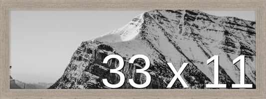 Frame It Easy 33 x 11 Rustic Gray Wood Frame by FrameItEasy
