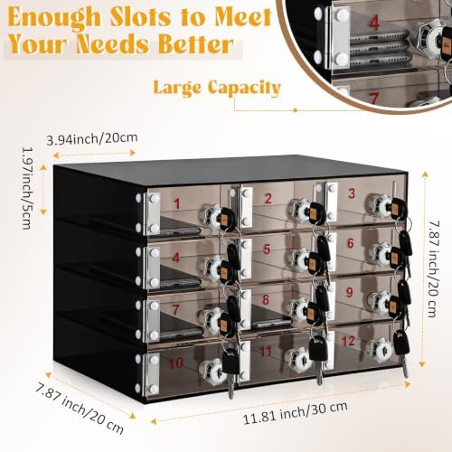 layhit 12 slots cell phone locker box for, close-up detail