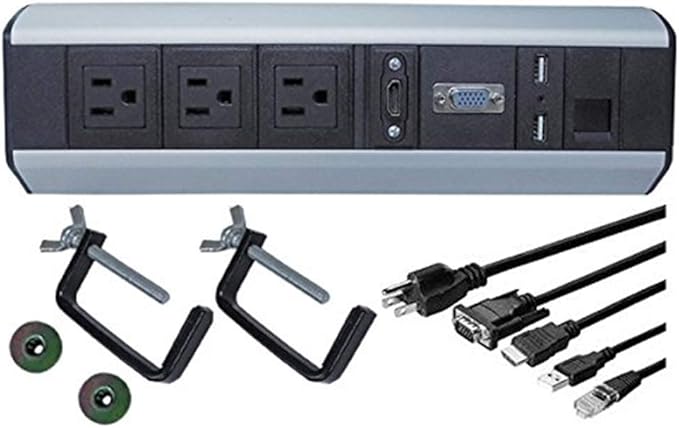 Electriduct Power and Data Center Edge Mount Tabletop by Electriduct
