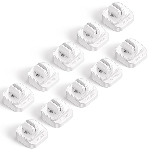 10Pack Cable Spring Holder Clips, Cord Organizer by Lamicall