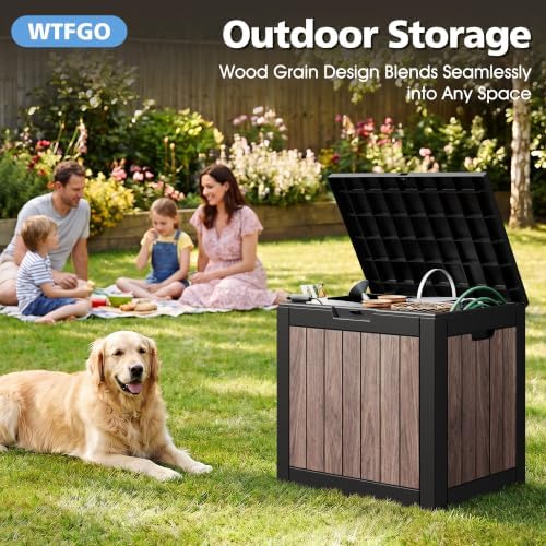 40 gallon outdoor storage box waterproof deck box, package contents
