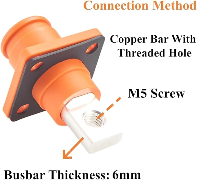 1 Set Battery Energy Storage Connector 150A 35mm² High Current HV Connectors - Image 5