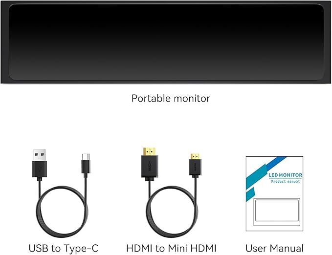 AISHICHEN 11.26" Mini Monitor FHD 1920x440 Small Wide Monitor - Image 6