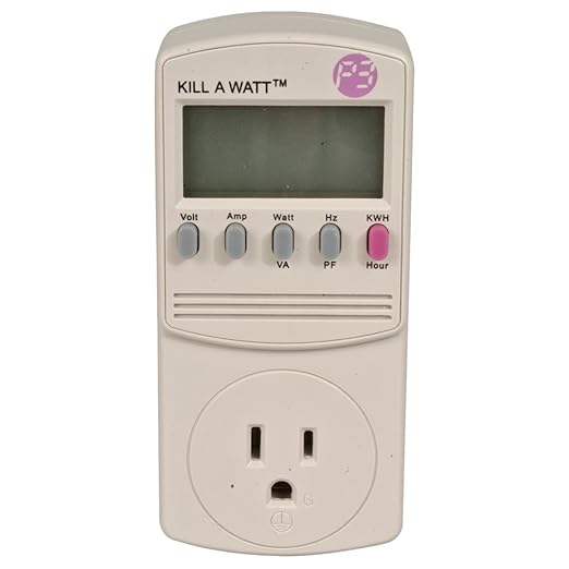 P3 International P4400-VP Monitor, Electricity Usage, Kill-A-Watt, 8 Measures by P3International