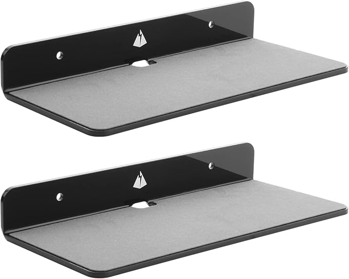 TXEsign 2-Pack Acrylic Wall Speaker Holder Mount, Modern Style, Wall Mount by TXEsign