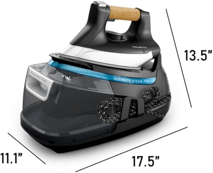 Rowenta, Ultimate Steam Pro Stainless Steel Soleplate Professional Steam Station - Image 9