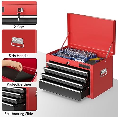goplus tool chest, 3-in-1 rolling 6 drawers tool, package contents