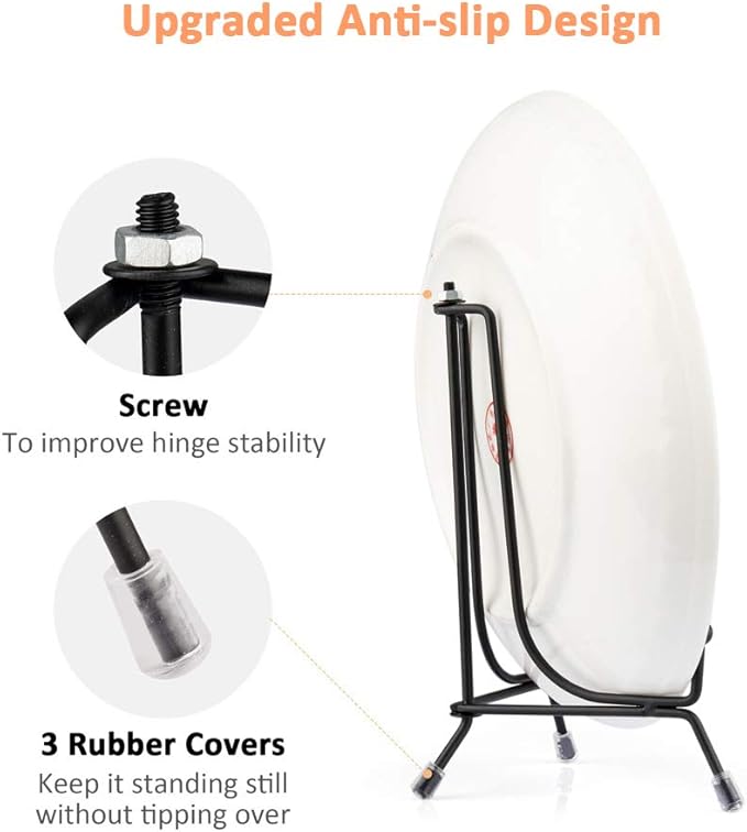 Mocoosy 6 Pack 3 Size Improved Anti-Slip Plate Stands - Image 4