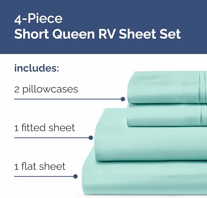RV Short Queen Sheet Set 60 X 75 - Image 2
