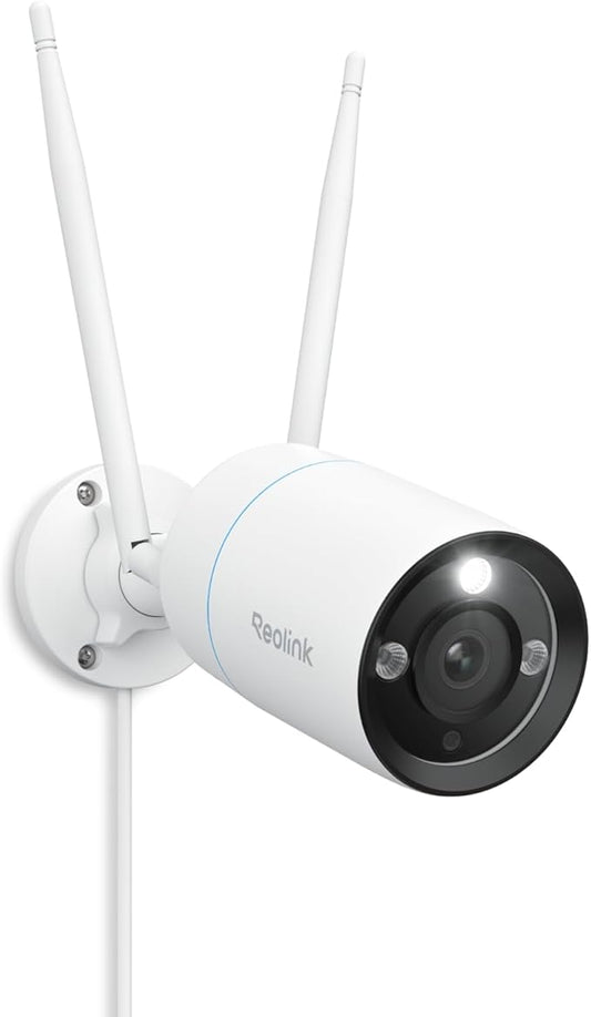 REOLINK 4K Home Security Camera, 2.4/5GHz WiFi Outdoor Camera, Plug-in Power by REOLINK