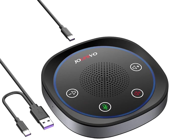 JOUNIVO USB Speakerphone, Omnidirectional Computer Speaker by JOUNIVO
