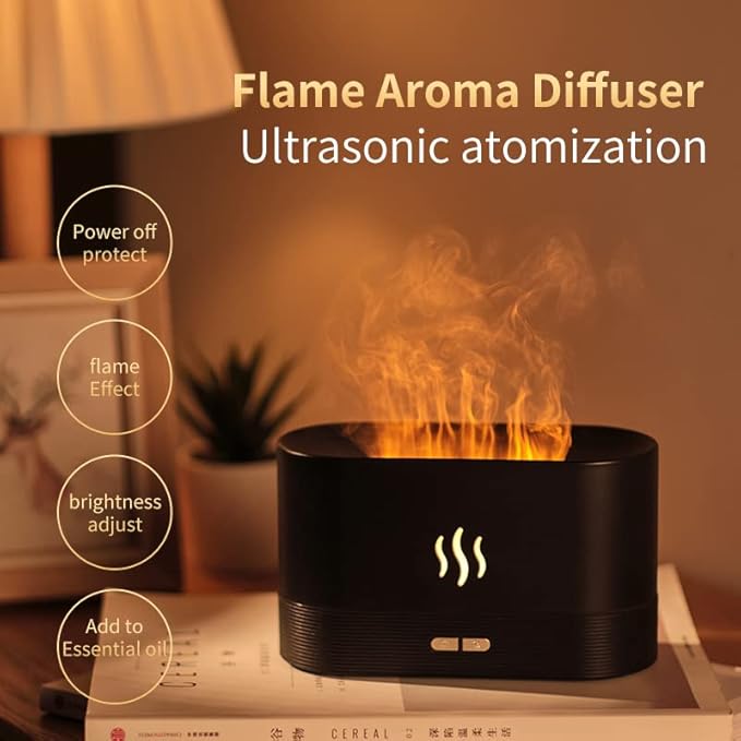 Colorful Flame Air Aroma Diffuser Humidifier, Upgraded 7 Flame Color Noiseless - Image 7