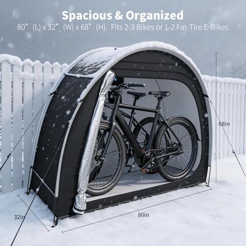 anti-theft bike storage tent, pu5000 waterproof shed for on a desk or shelf