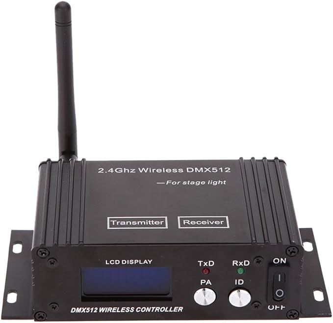 CaalLogt DMX512 Controller 2.4G Wireless Controller Transmitter Receiver LCD by Unknown