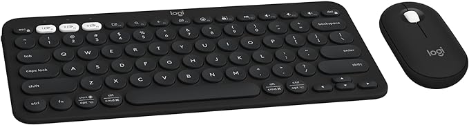 Logitech Pebble 2 Combo, Wireless Keyboard and Mouse, Quiet and Portable by Logitech