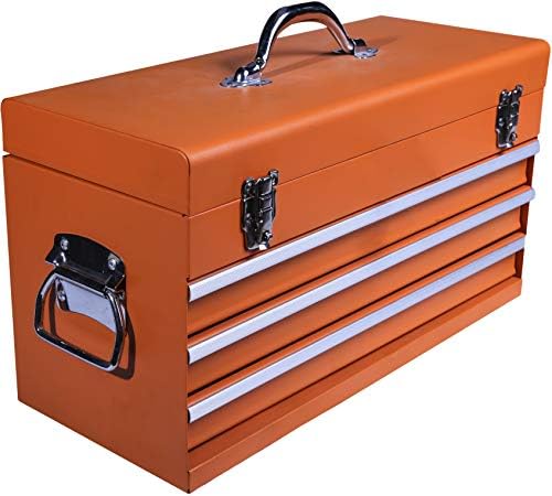 edward tools portable metal tool box with drawers, package contents