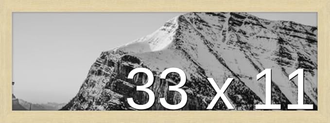 Frame It Easy 33 x 11 Wheat Wood Frame by FrameItEasy