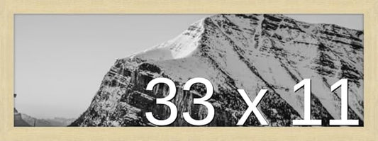 Frame It Easy 33 x 11 Wheat Wood Frame by FrameItEasy