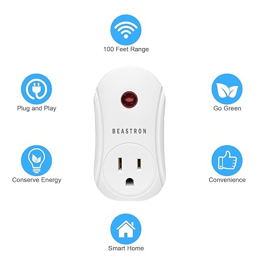 Beastron Upgraded Remote Controlled Outlet, Expandable Remote Light Switch Kit - Image 4