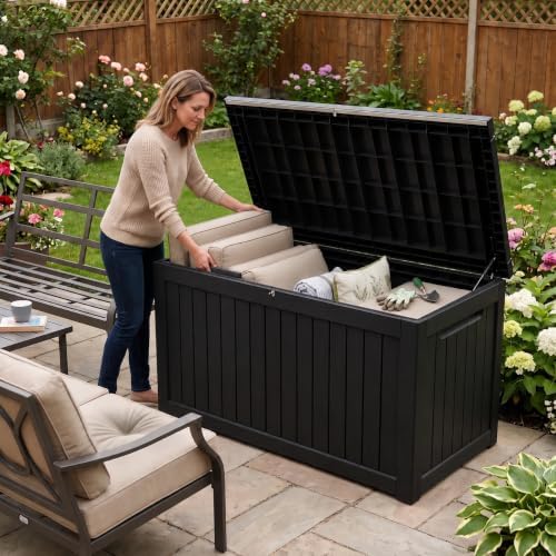 300 gallon outdoor storage box resin deck box, package contents